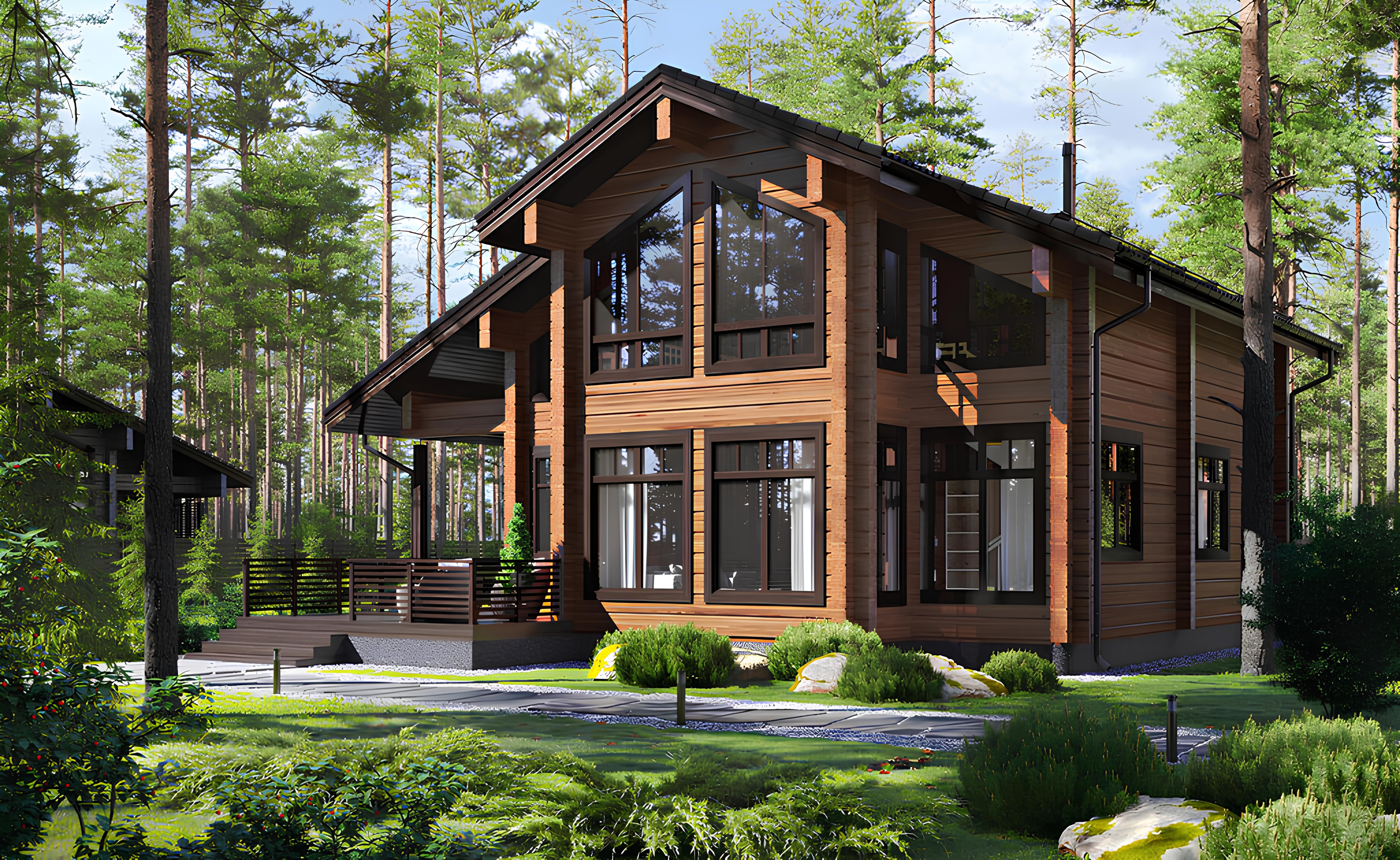 Дом из профилированного бруса VZ-322